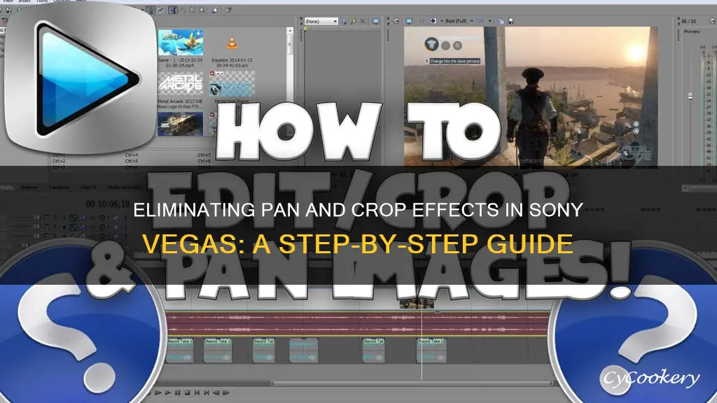 how to remove a pan crop in sony vegas