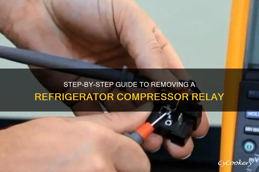 how to remove a refrigerator compressor relay