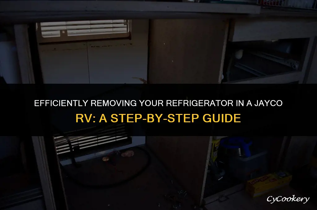 how to remove a refrigerator in a jayco rv