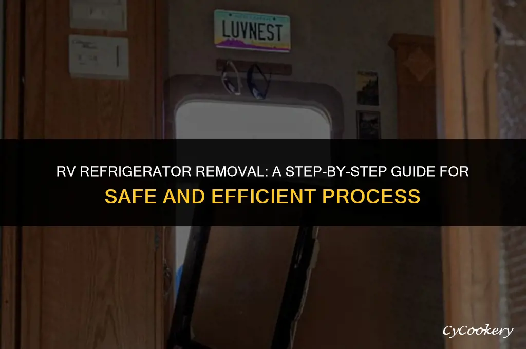 how to remove a residential refrigerator from an rv