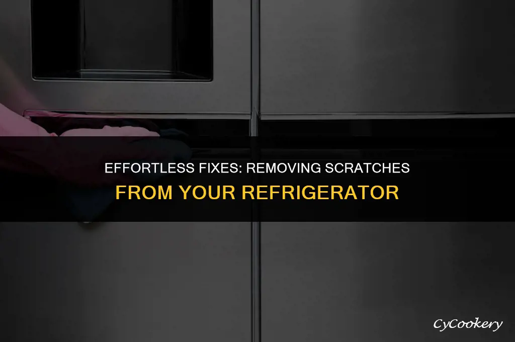 how to remove a scratch from a refrigerator