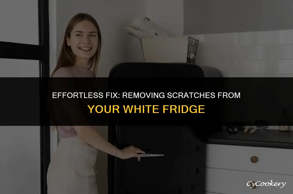 how to remove a scratch from painted white refrigerator