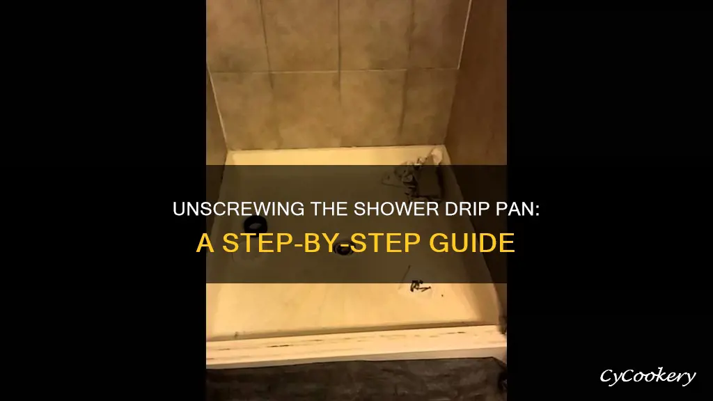 how to remove a showerdrip pan