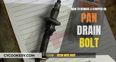 Removing a Stripped Oil Pan Drain Bolt: A Step-by-Step Guide