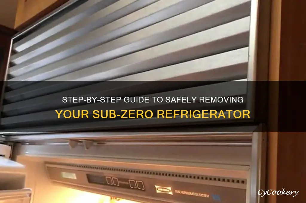 how to remove a sub zero refrigerator