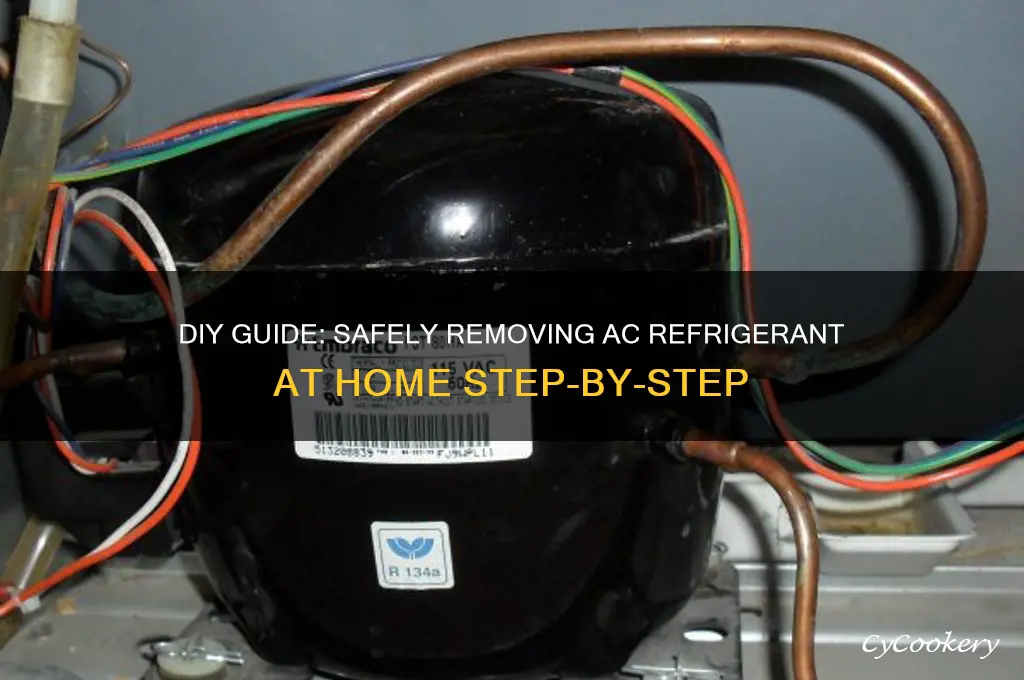 how to remove ac refrigerant at home