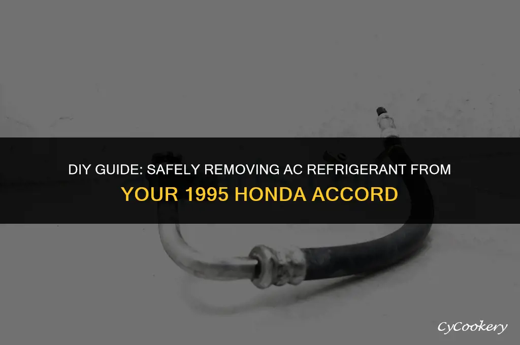 how to remove ac refrigerant in 1995 honda accord