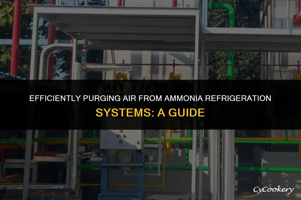 how to remove air from ammonia refrigeration system