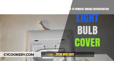 Easy Steps to Remove Amana Refrigerator Light Bulb Cover