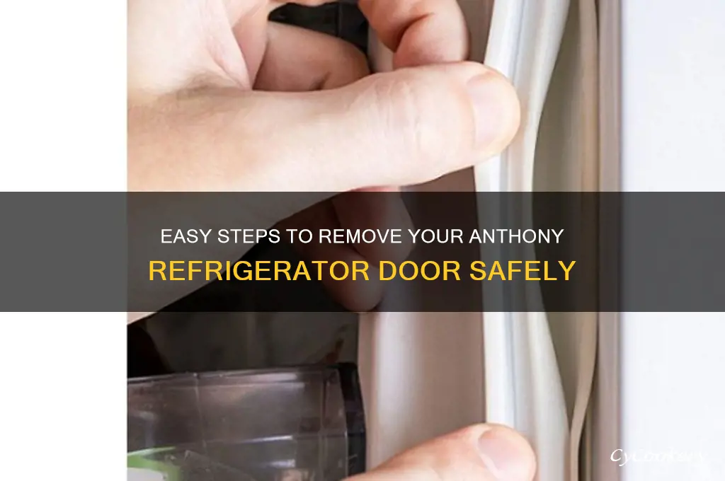 how to remove an anthony refrigerator door