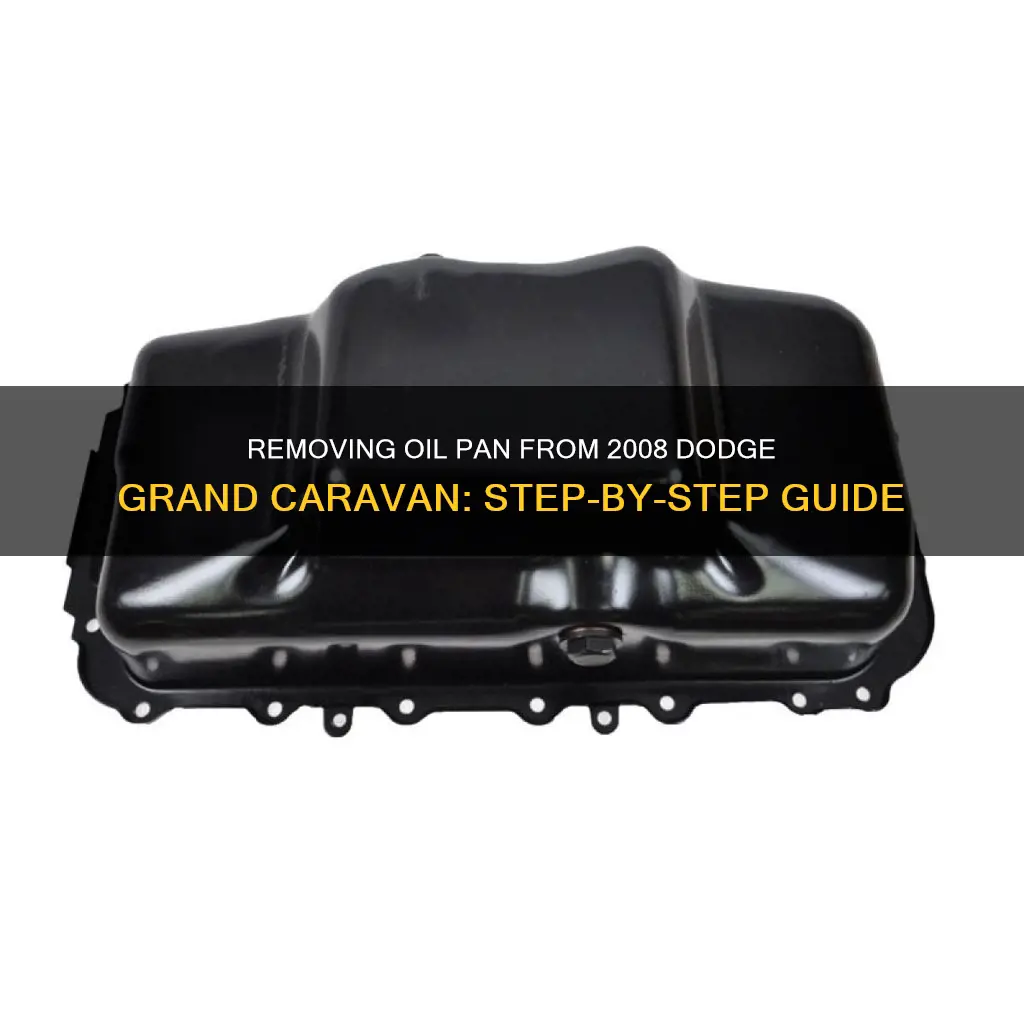 how to remove an oil pan dodge grand caravan 2008