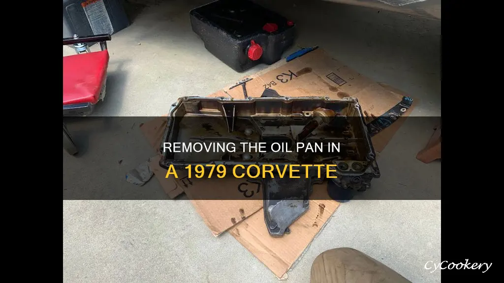 how to remove an oil pan in car 1979 corvette