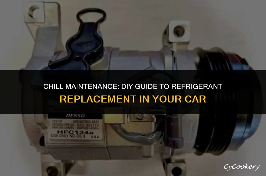 how to remove and replace refrigerant in a car