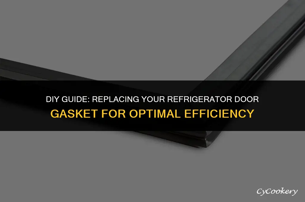 how to remove and replace refrigerator door gasket