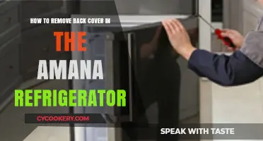 Easy Steps to Remove the Back Cover of Your Amana Refrigerator