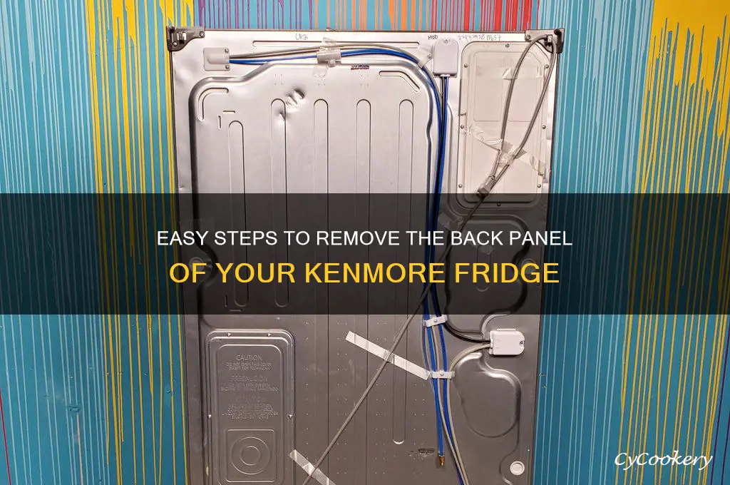 how to remove back of kenmore refrigerator