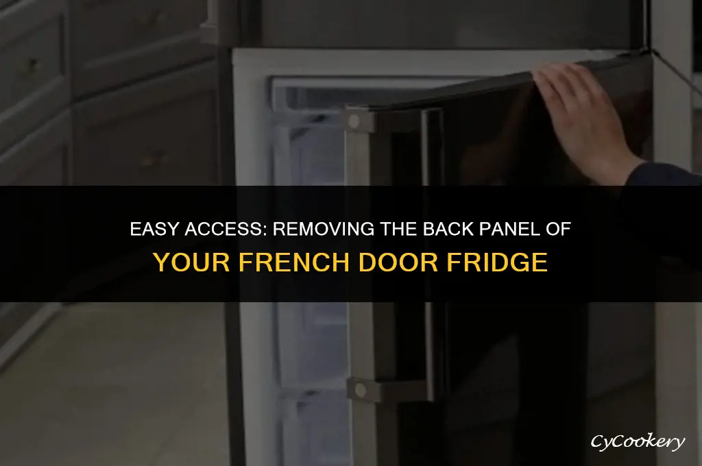 how to remove back panel of french door refrigerator