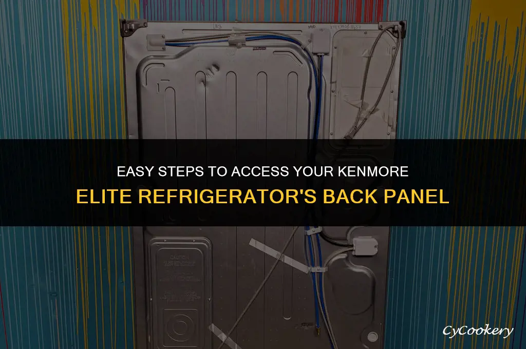how to remove back panel of kenmore elite refrigerator