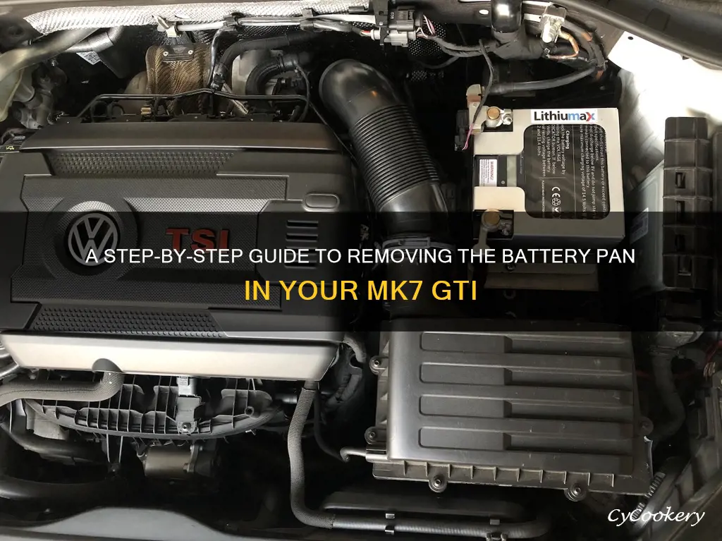 how to remove battery pan mk7 gti