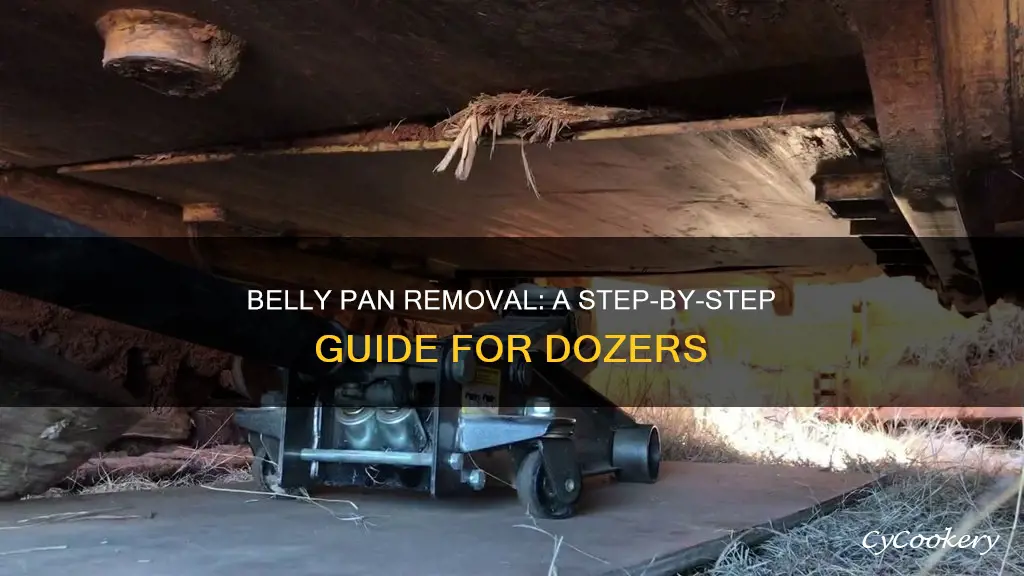 how to remove belly pan on dozer