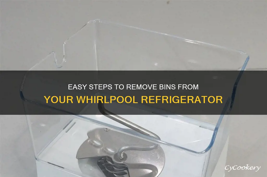 how to remove bins from whirlpool refrigerator