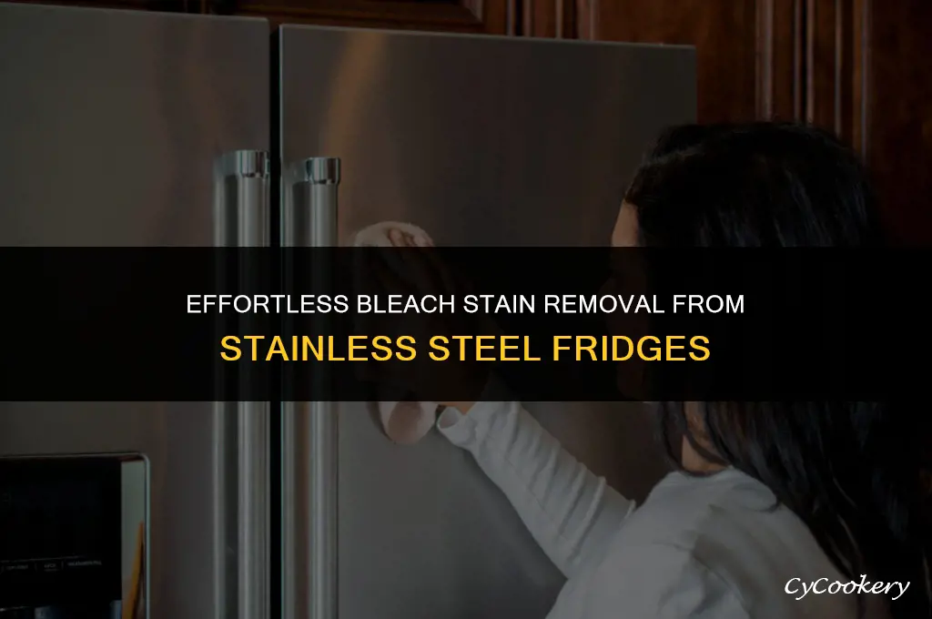 how to remove bleach stains from stainless steel refrigerator