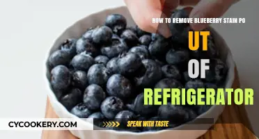 Effortless Stain Removal: Goodbye Blueberry Marks in Your Fridge!