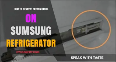 Easy Guide to Removing the Bottom Door of Your Samsung Fridge