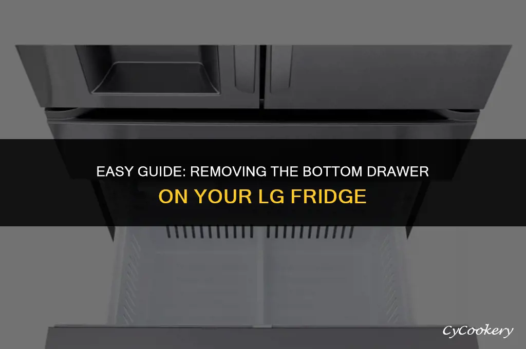 how to remove bottom drawer on lg refrigerator