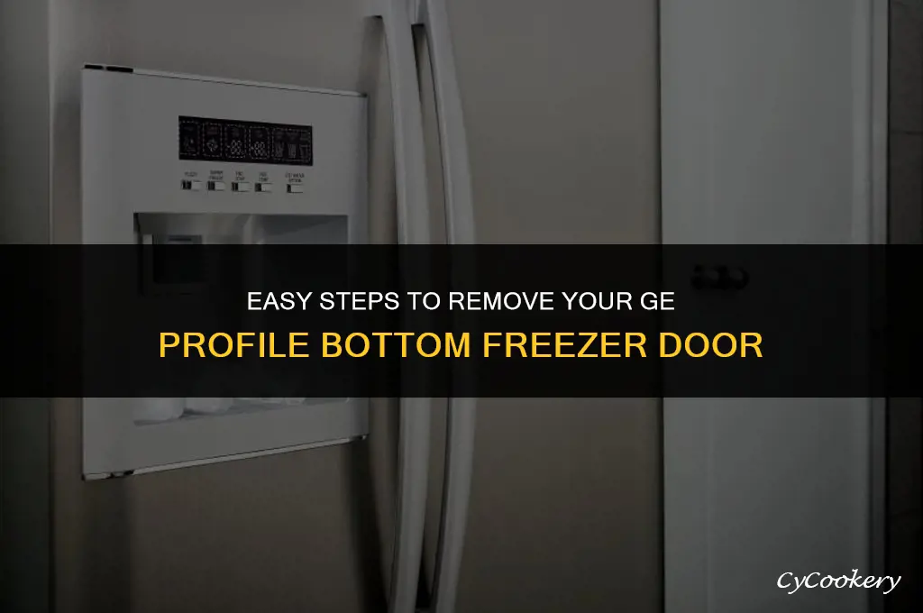 how to remove bottom freezer door ge profile refrigerator