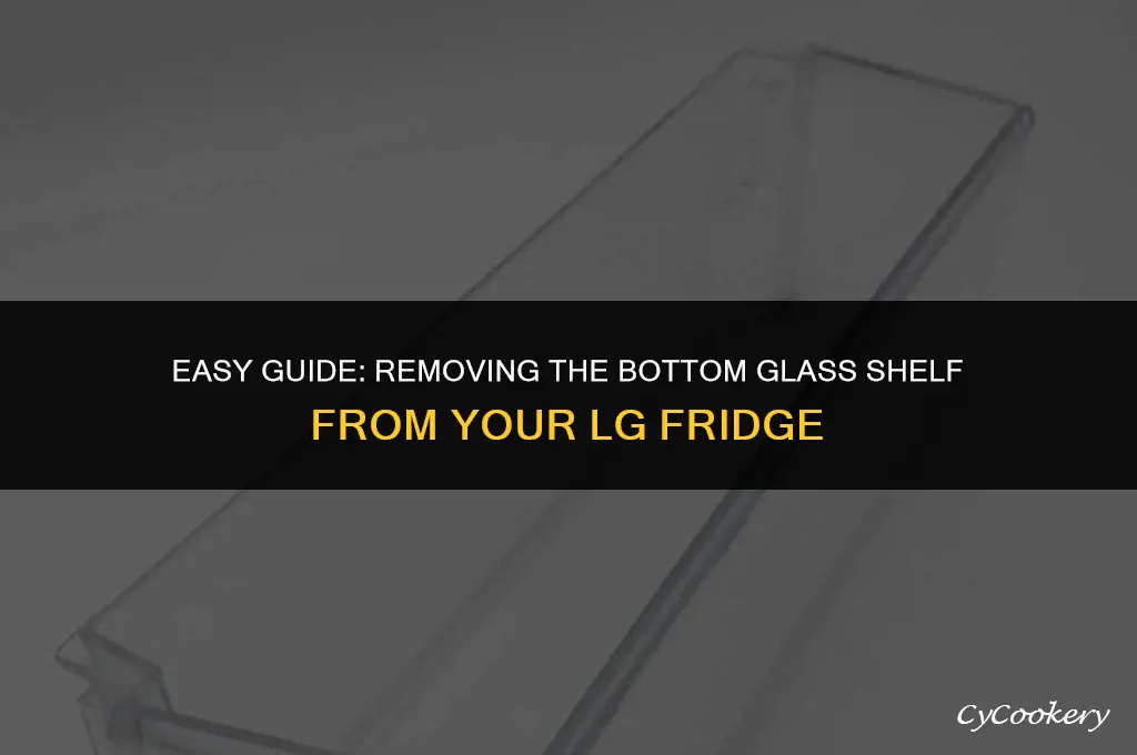 how to remove bottom glass shelf from lg refrigerator