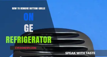 Easy Steps to Remove the Bottom Grille on Your GE Refrigerator