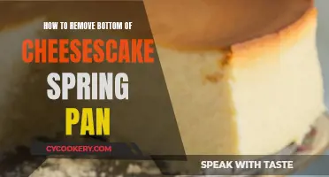 Cheesecake Spring Pan: Removing the Bottom with Ease