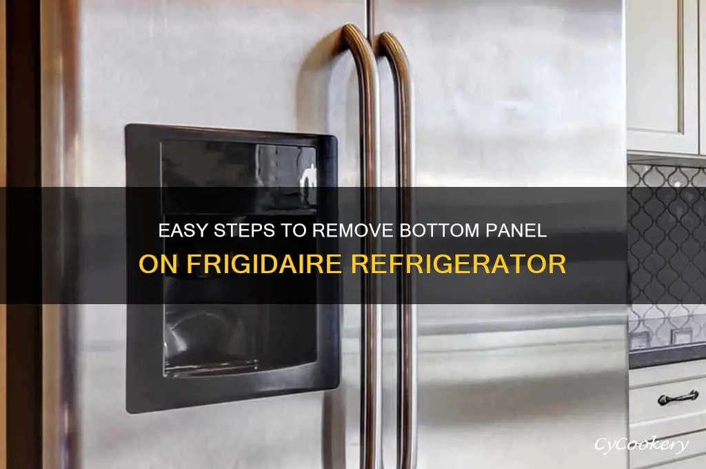 how to remove bottom on frigidaire refrigerator