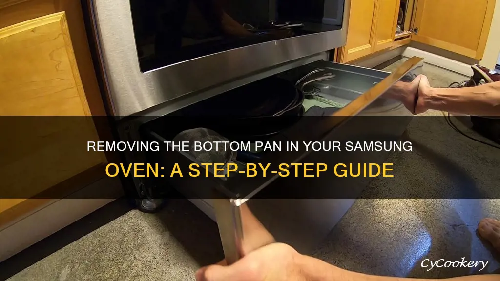 how to remove bottom pan in samsung oven