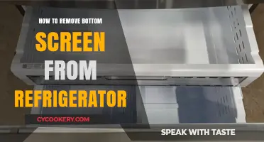 Easy Steps to Remove Your Refrigerator's Bottom Screen Safely