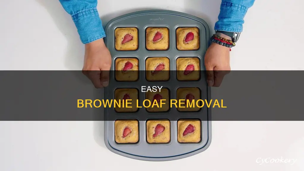 how to remove brownie loaf from pan quickly