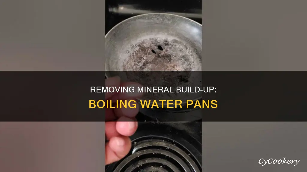 how to remove build up in pan from boiling water