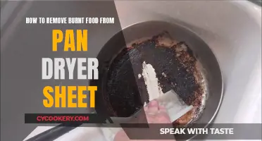 Erase Burned-On Food with a Pan Dryer Sheet