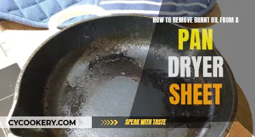 Remove Burnt Oil from Pans: Dryer Sheet Magic