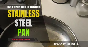 Erase Burned Oil Stains from Stainless Steel Cookware