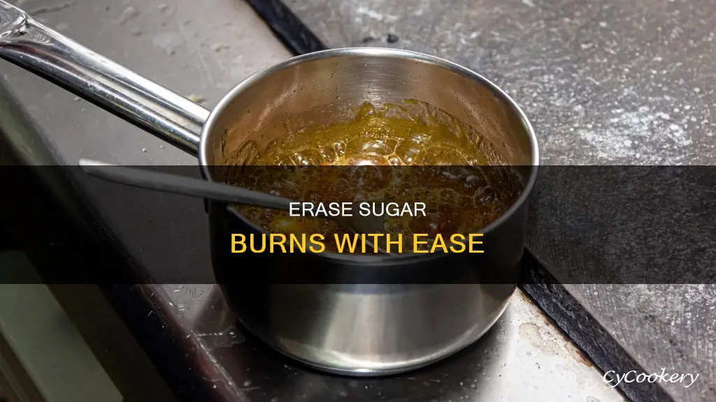 how to remove burnt sugar from pots and pans