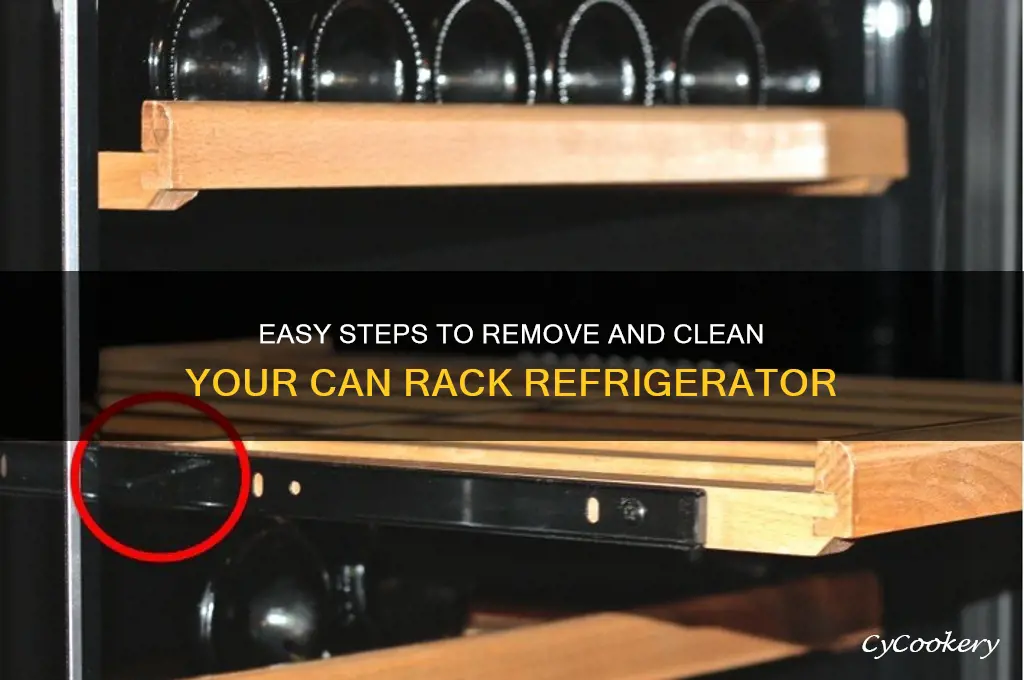 how to remove can rack refrigerator