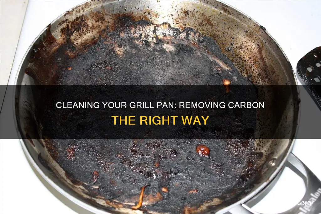 how to remove carbon from grill pan