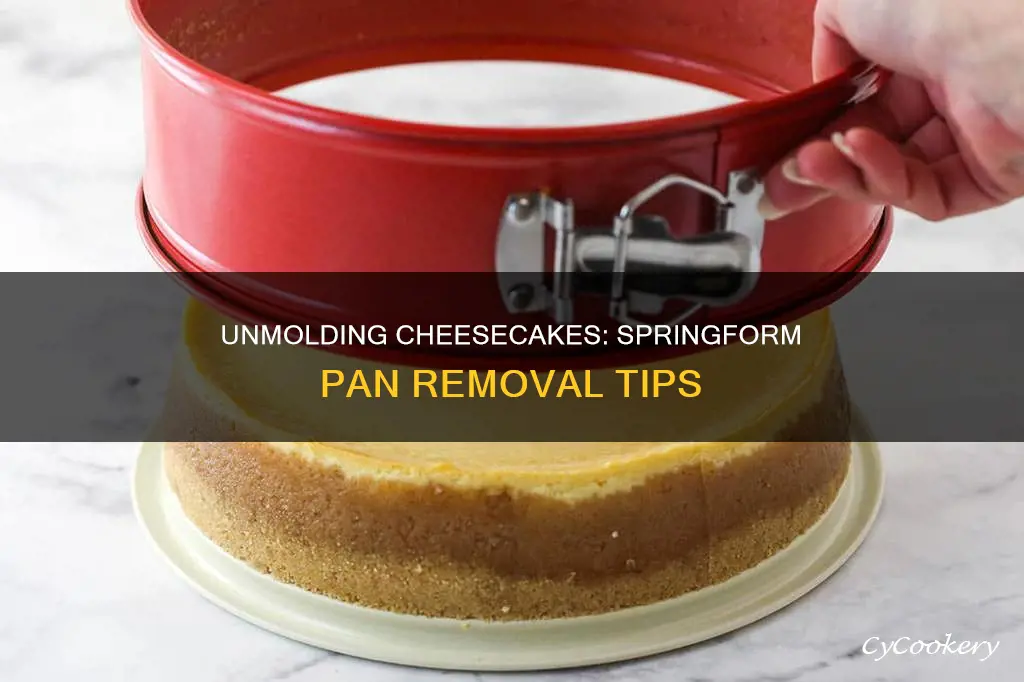 how to remove chessecake form springform pan