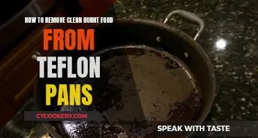 Removing Burnt Food from Teflon Pans: Easy Clean-up Tips