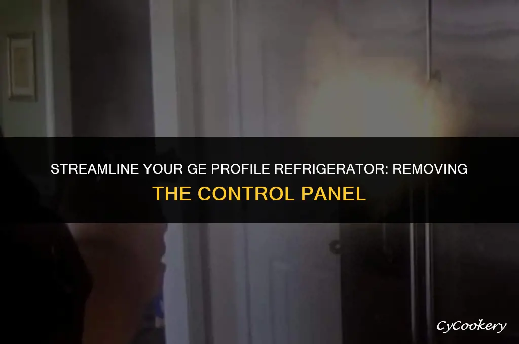 how to remove control panel on ge profile refrigerator