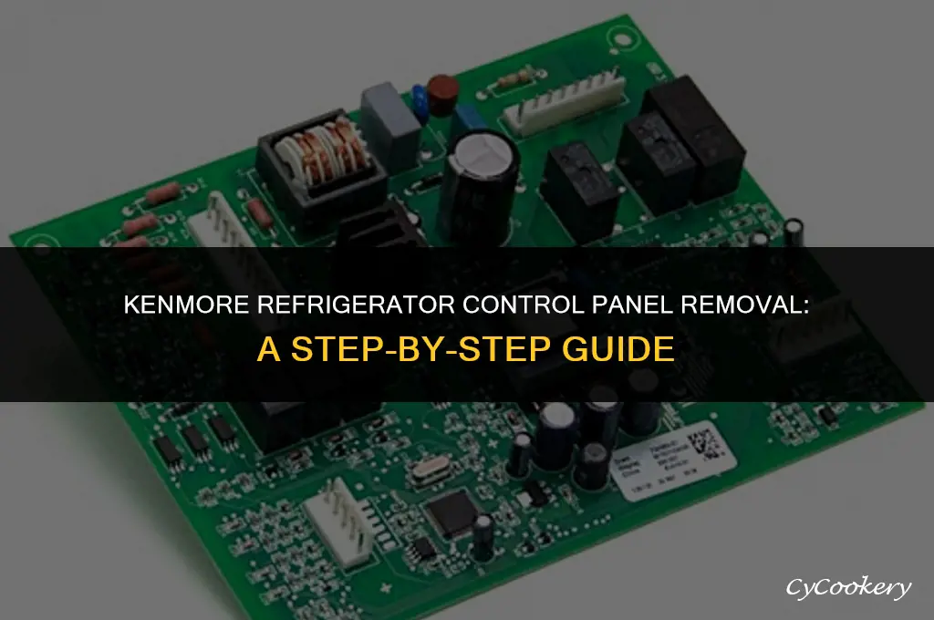 how to remove control panel on kenmore refrigerator
