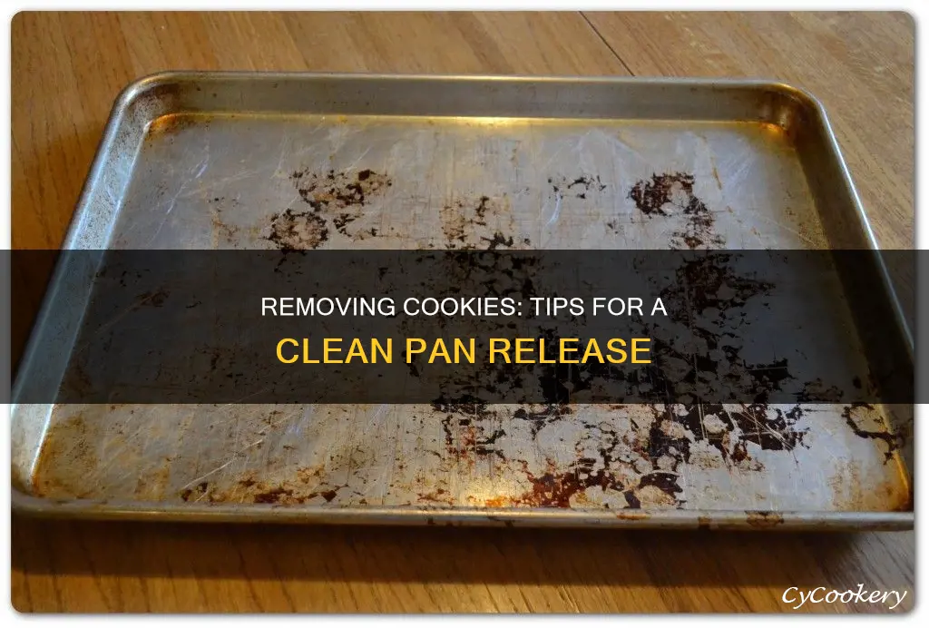 how to remove cookies from pan after baking