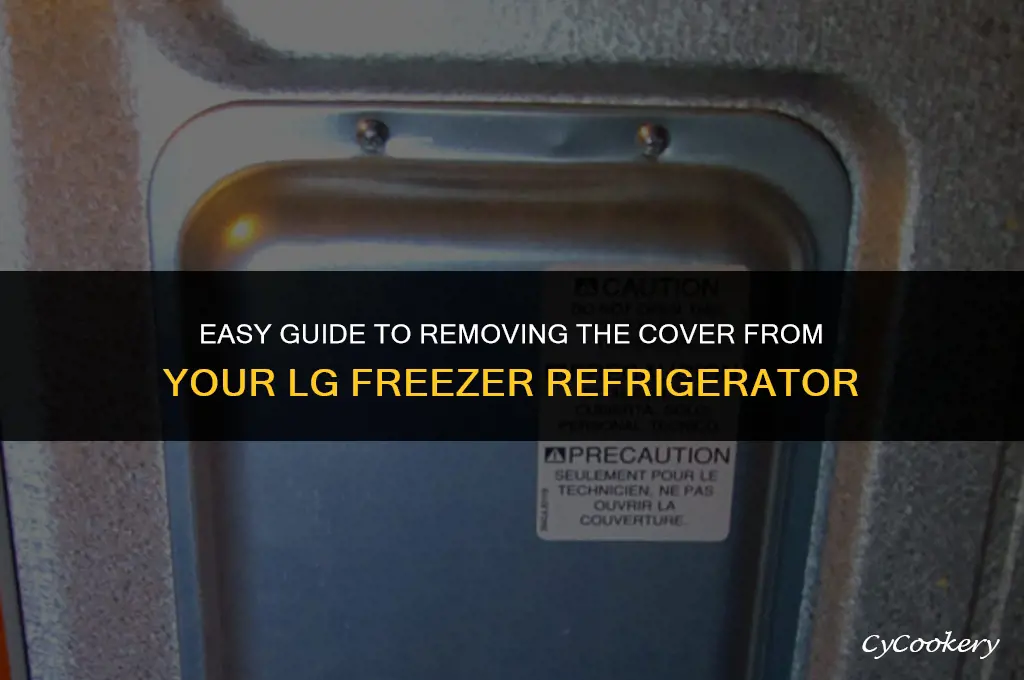 how to remove cover from freezer lg refrigerator